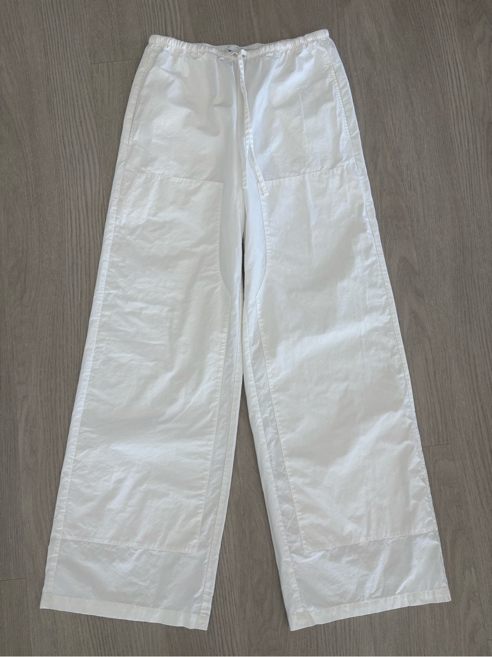Eterne Oversized Straight Leg Pants in White